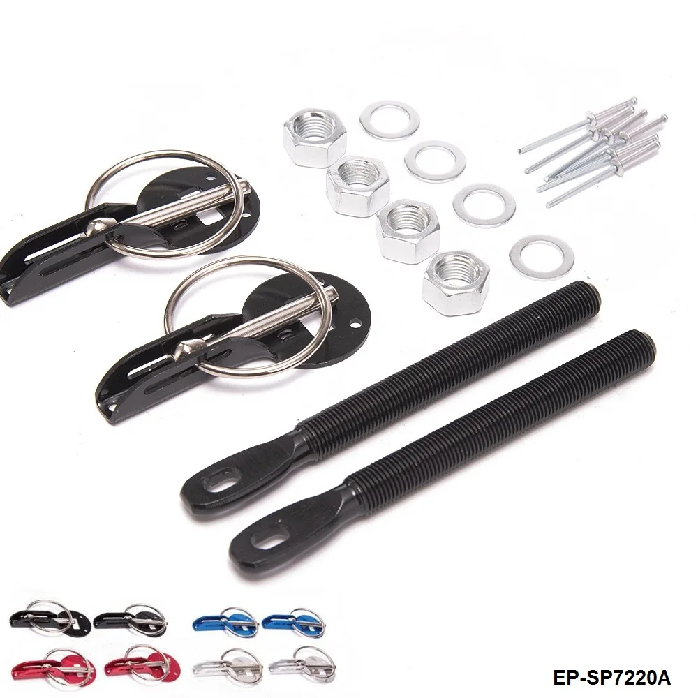 Car Bonnet Lock Universal Aluminum Racing Hood Bonnet Pin Lock Locking Sport Kit EP-SP7220A-ALBZ
Car Bonnet Lock Universal Aluminum Racing Hood Bonnet Pin Lock Locking Sport Kit EP-SP7220A-ALBZ