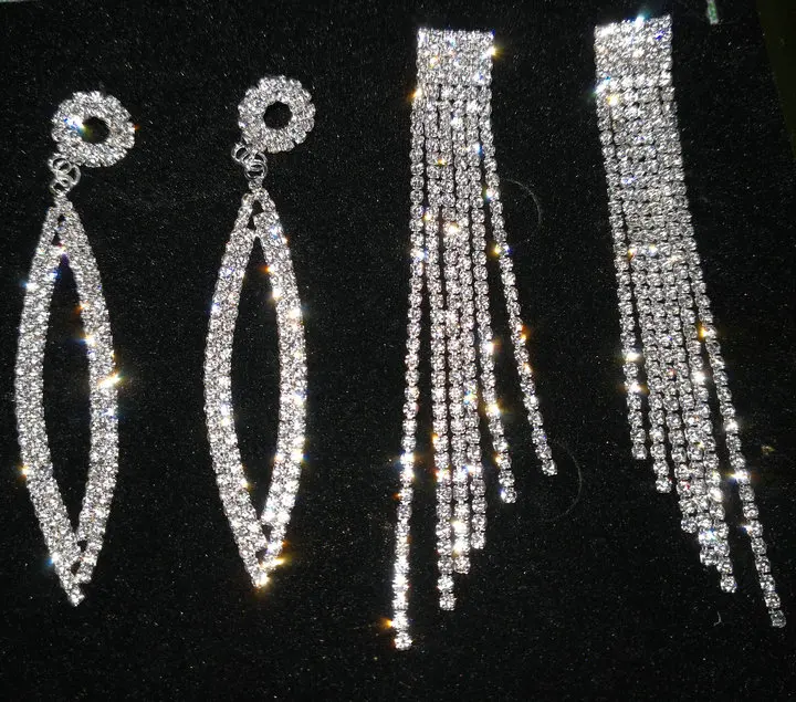 Rhinestone Party Fringe Tassel Dangle Earrings Belly Dance Bohemia Women Long Tassels Link Wedding Dancing Jewelry Accessories
Rhinestone Party Fringe Tassel Dangle Earrings Belly Dance Bohemia Women Long Tassels Link Wedding Dancing Jewelry Accessories