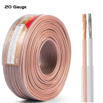 Hifi Speaker Cable Transparent OFC Bare Copper 20 Gauge for Home Theater High End Speaker DJ System KTV Car Audio Wire
Hifi Speaker Cable Transparent OFC Bare Copper 20 Gauge for Home Theater High End Speaker DJ System KTV Car Audio Wire