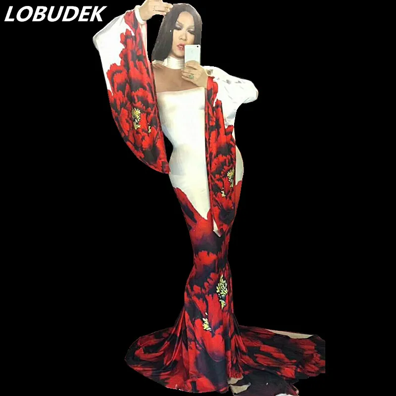 2018 new prom party formal red dress long tail nightclub bar sexy one-piece costumes slim fashion stage performance show
2018 new prom party formal red dress long tail nightclub bar sexy one-piece costumes slim fashion stage performance show