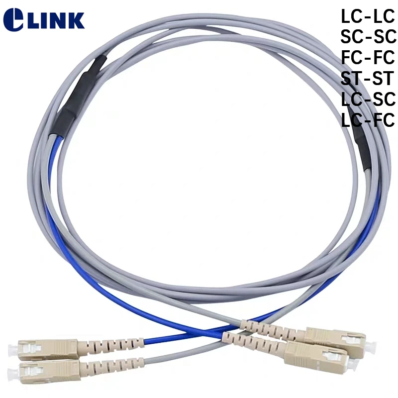 1pc 30M 2 core Armored fiber patchcords SC LC FC ST UPC APC Multimode 2 fibers Armored optical fibre jumper cable ELINK duplex
1pc 30M 2 core Armored fiber patchcords SC LC FC ST UPC APC Multimode 2 fibers Armored optical fibre jumper cable ELINK duplex