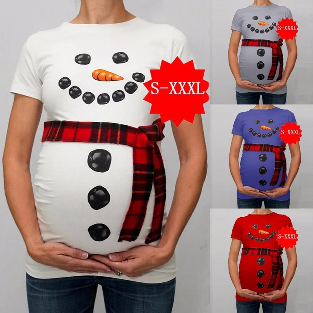 Clothes Pregnancy Women Christmas Snowman Cartoon Maternity Maternity Clothes T Shirts Pregnancy Tee Tops Clothes Pergnan
Clothes Pregnancy Women Christmas Snowman Cartoon Maternity Maternity Clothes T Shirts Pregnancy Tee Tops Clothes Pergnan