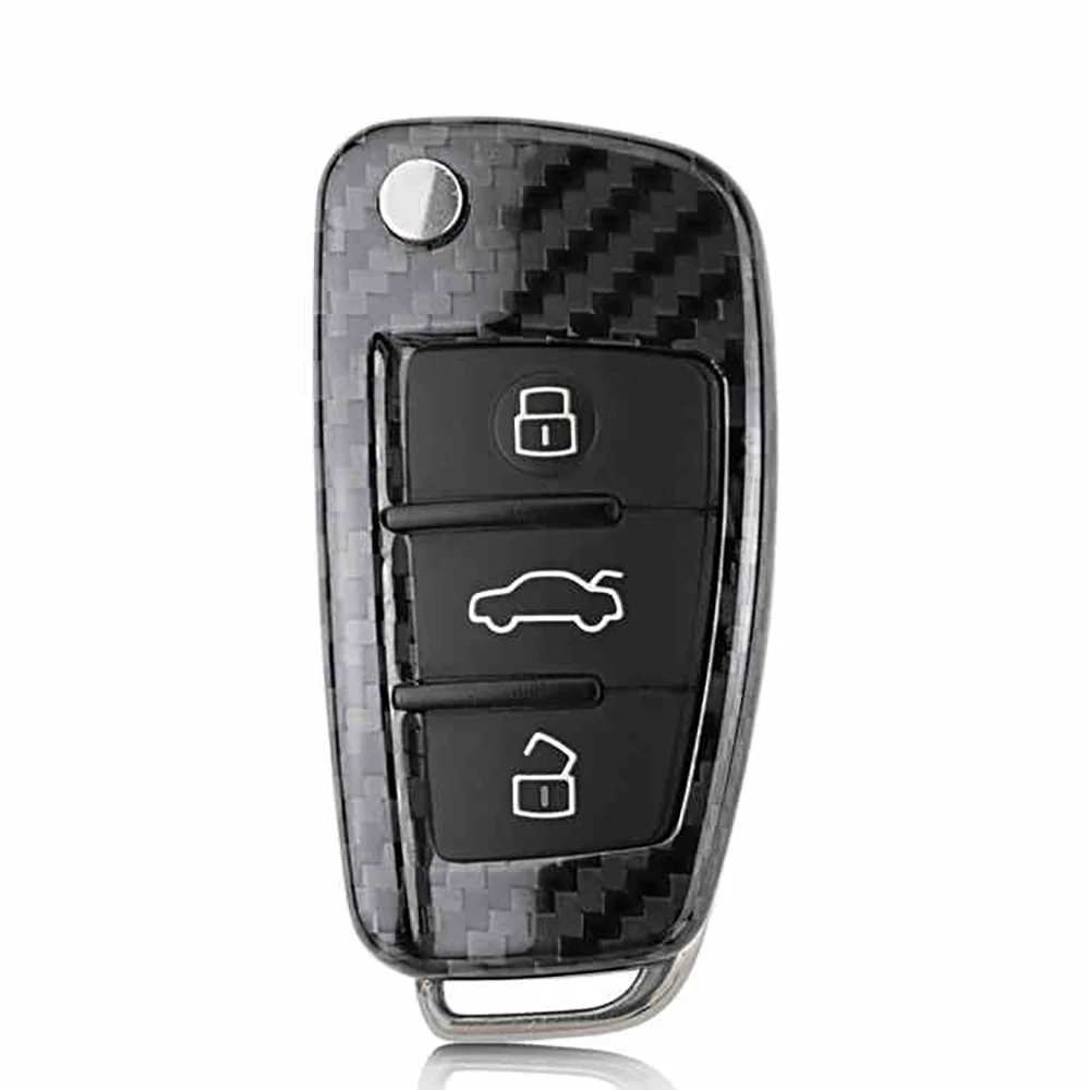 For Audi Q3 Q7 A3 A8 TT 100% Genuine Real Carbon Fiber Car Key Protective Cover Case Shell Bag Folding Key Accessories
For Audi Q3 Q7 A3 A8 TT 100% Genuine Real Carbon Fiber Car Key Protective Cover Case Shell Bag Folding Key Accessories