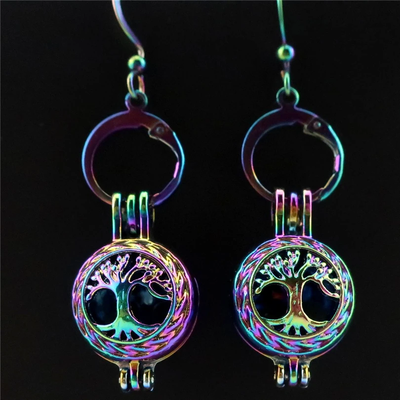 R-CE23 Rainbow Life Tree Earrings Beads Pearl Cage Locket Perfume Aromatherapy Statement Drop Dangle Earring for Women Girl
R-CE23 Rainbow Life Tree Earrings Beads Pearl Cage Locket Perfume Aromatherapy Statement Drop Dangle Earring for Women Girl