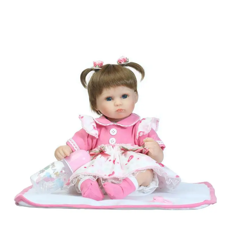 NPKCOLLECTION 40cm New silicone reborn baby doll toy girls brinquedos birthday gift for kid vinyl newborn babies dolls lifelike
NPKCOLLECTION 40cm New silicone reborn baby doll toy girls brinquedos birthday gift for kid vinyl newborn babies dolls lifelike