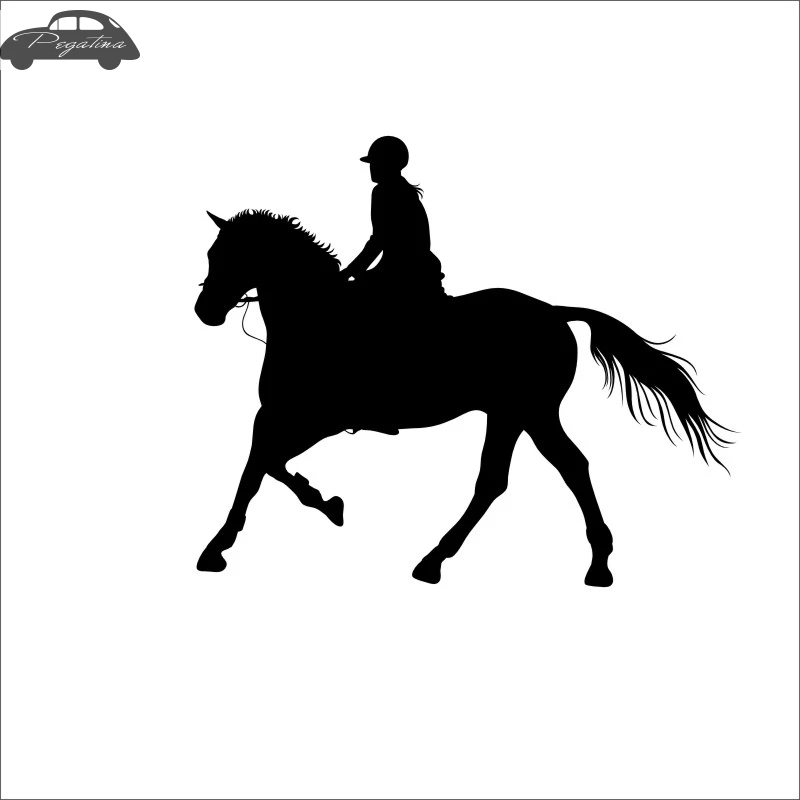 Horse Riding Racing Decal Car Cowboy Sticker Horserace Poster Vinyl Wall Decals Pegatina Decor Mural Sticker