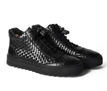 Handmade Weave Genuine Leather Ankle Boots Trend Laces Sport Leisure Shoes Men's Chelaea Boots Quality Cow Leather Work Boots
Handmade Weave Genuine Leather Ankle Boots Trend Laces Sport Leisure Shoes Men's Chelaea Boots Quality Cow Leather Work Boots