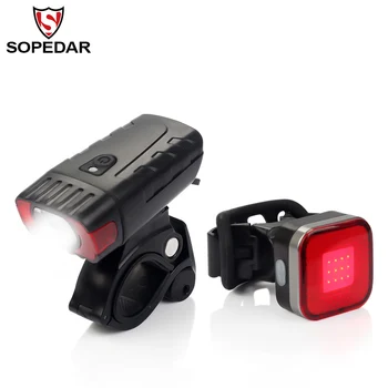 SOPEDAR USB Rechargeable Mountain Bike Front Led Light +Taillight Rear Light Cycling Road Bicycle Lantern MTB Bike Accessories
SOPEDAR USB Rechargeable Mountain Bike Front Led Light +Taillight Rear Light Cycling Road Bicycle Lantern MTB Bike Accessories