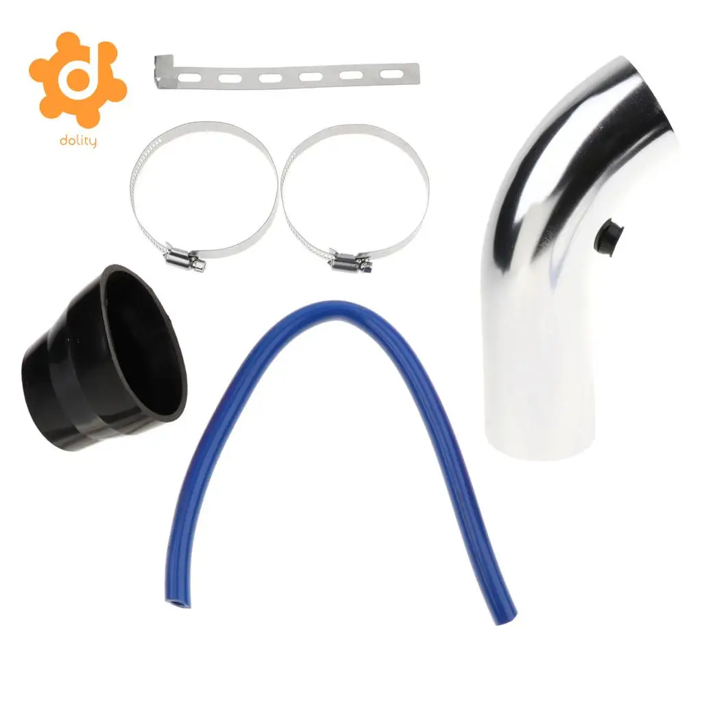 7.5cm/2.95'' Car Cold Air Intake Pipe Induction Kit Hose Tube System Red/Blue/Sliver