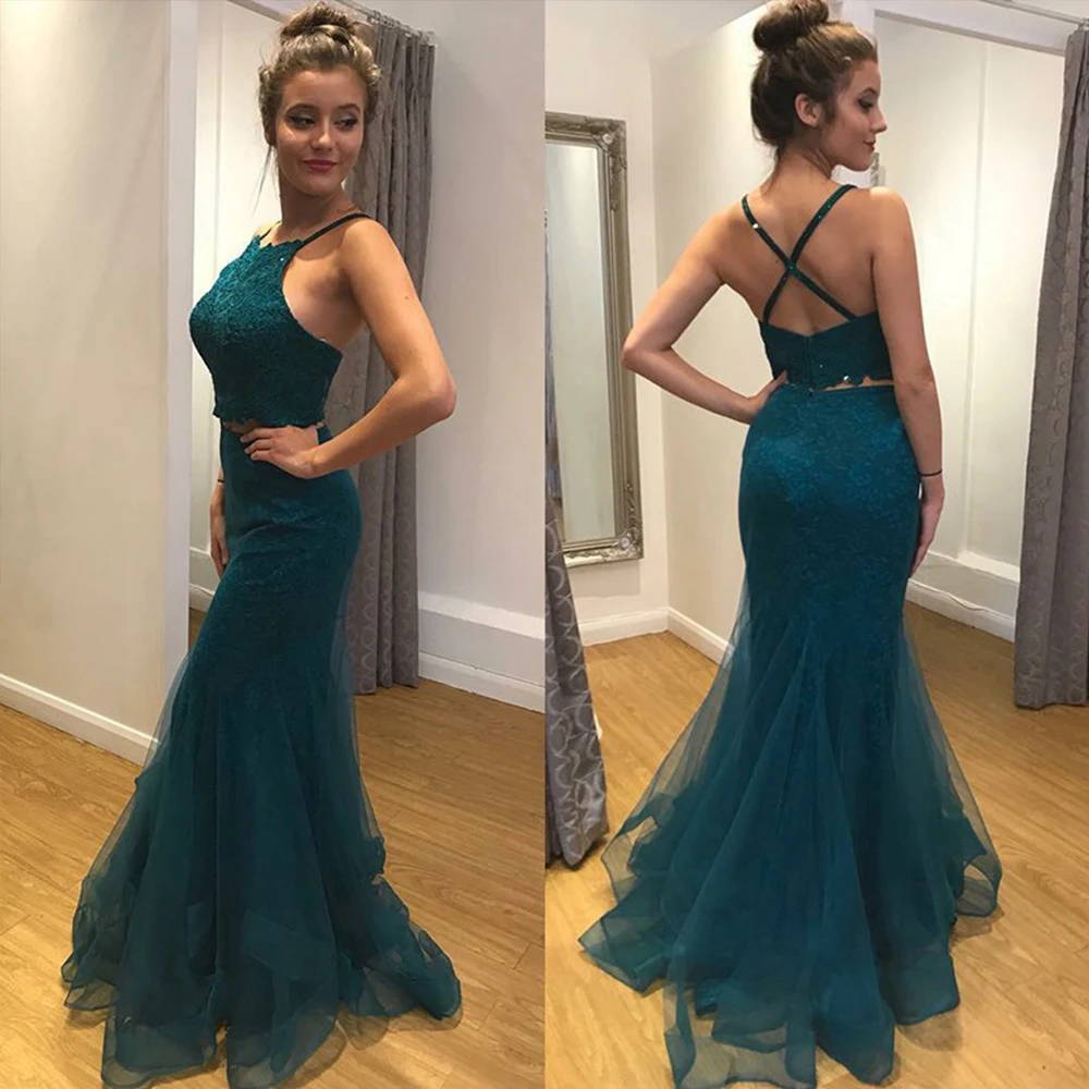 Bbonlinedress Two Piece Prom Dress Long Mermaid Dress Prom Sexy Spaghetti Strap Evening Gowns Dark Green Lace Evening Dress 2019
Bbonlinedress Two Piece Prom Dress Long Mermaid Dress Prom Sexy Spaghetti Strap Evening Gowns Dark Green Lace Evening Dress 2019