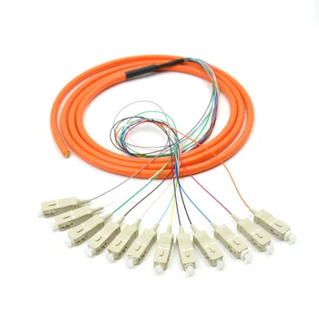 SC 12 cores Simplex mode fanout fiber pigtail SC Connector multimode 1.5M Bundle fiber optic Pigtails
SC 12 cores Simplex mode fanout fiber pigtail SC Connector multimode 1.5M Bundle fiber optic Pigtails