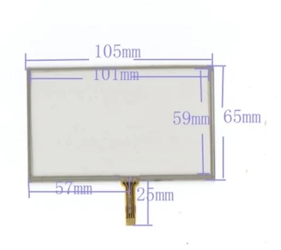 

New GPS't a Mp5 MP4 4 wire resistive touch screens 4.3 inch touch screen General touch screen 105 * 65