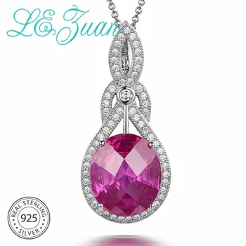 L&zuan 100% 925 Sterling Silver Pendant Necklaces for Woman 7.91ct Pink Ruby Stone Pendants Checkerboard Gems Luxury Jewelry
L&zuan 100% 925 Sterling Silver Pendant Necklaces for Woman 7.91ct Pink Ruby Stone Pendants Checkerboard Gems Luxury Jewelry