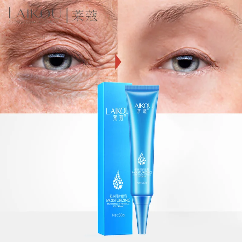 

LAIKOU Hyaluronic Acid Eye Serum cream Anti-Puffiness Remove Wrinkle Anti-Aging Remover Dark Circles Eye Gel Essence Skin Care