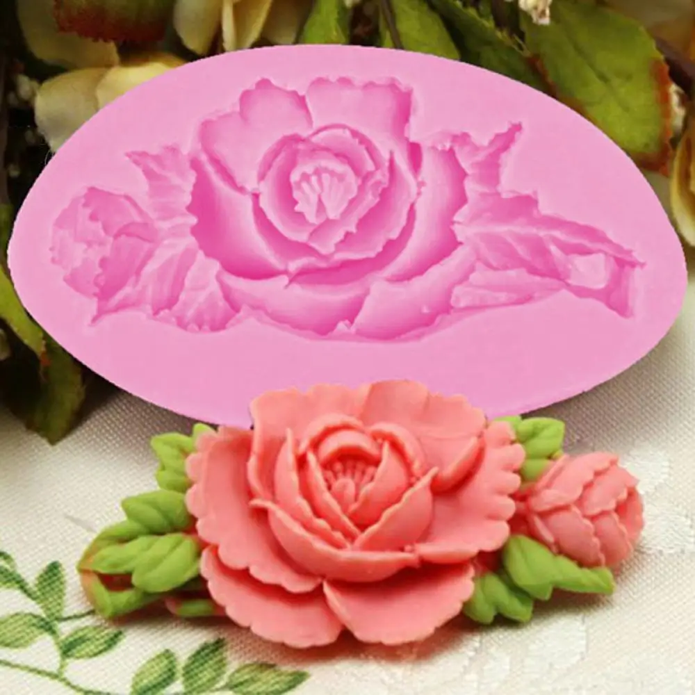 3D лепестки цветка пиона силиконовые Fondant (сахарная) прессформ торта