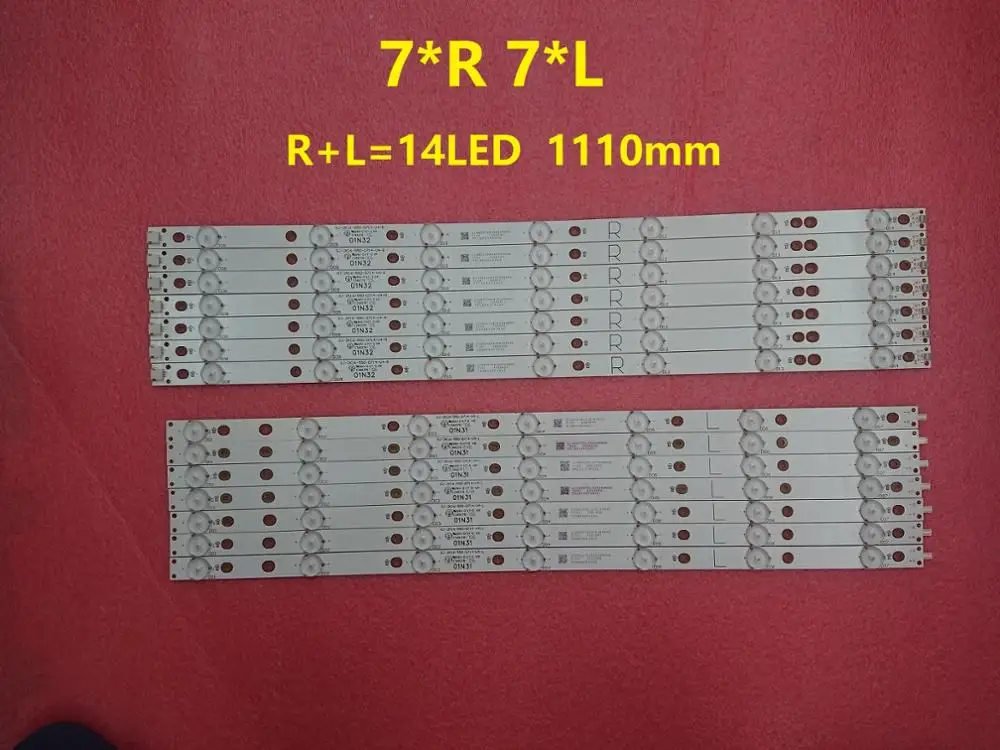 New Kit 14 PCS LED backlight strip for 55PFF5701 55PUS6501 LB55072 TPT550U2 EQLSHA.G GJ-2K16-550-D714-V4-R L 01N31 01N32
New Kit 14 PCS LED backlight strip for 55PFF5701 55PUS6501 LB55072 TPT550U2 EQLSHA.G GJ-2K16-550-D714-V4-R L 01N31 01N32