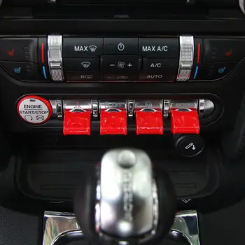 Car Interior Center Control Navigation GPS Button Knob Cover Trim Decoration Bezel Caps 4Pcs ABS for Ford Mustang 2015-2017
Car Interior Center Control Navigation GPS Button Knob Cover Trim Decoration Bezel Caps 4Pcs ABS for Ford Mustang 2015-2017