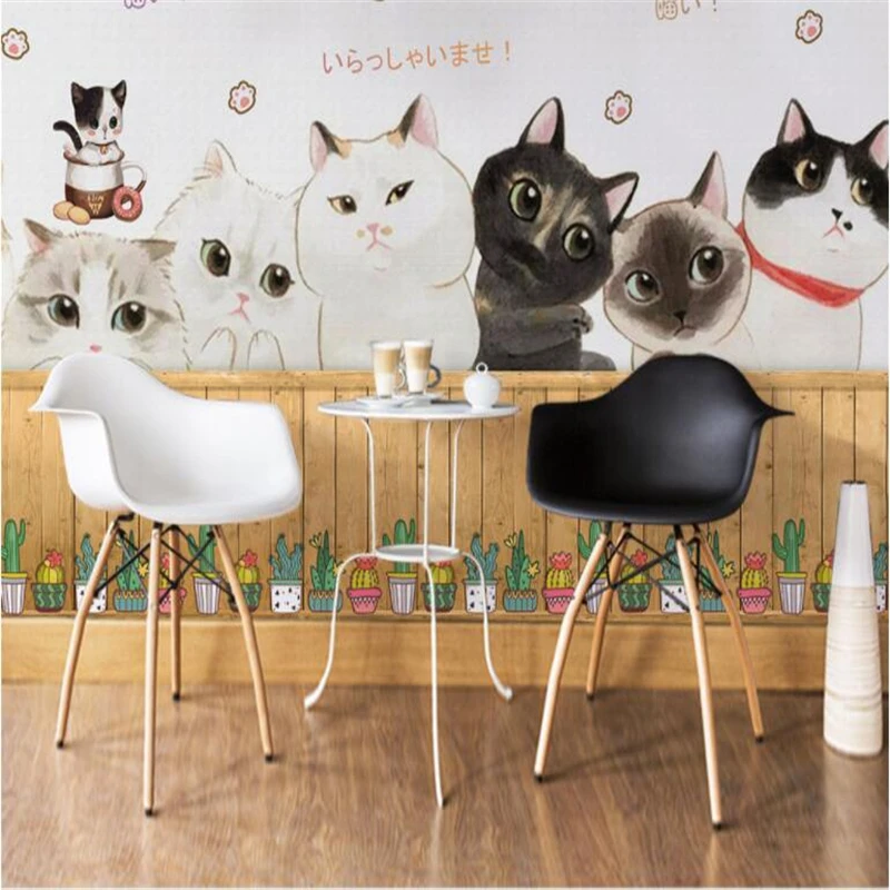 beibehang Custom wallpaper fresh fashion 3Dpersonality warm hand-painted cat photo decoration children room restaurant mural
beibehang Custom wallpaper fresh fashion 3Dpersonality warm hand-painted cat photo decoration children room restaurant mural