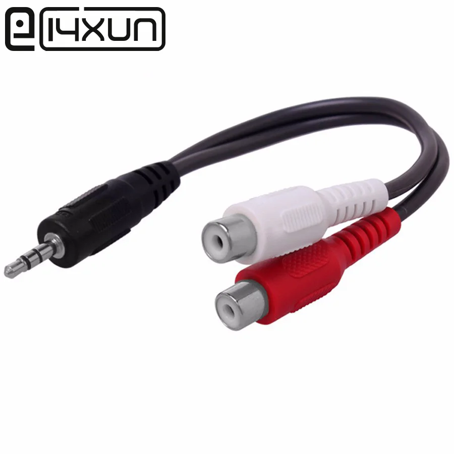 1pcs 3.5 MM Male Plug to AV 2 RCA Female Socket 3.5mm Stereo Music Audio Cable Cord AUX for Mp3 Pod Phone TV Sound Speakers
1pcs 3.5 MM Male Plug to AV 2 RCA Female Socket 3.5mm Stereo Music Audio Cable Cord AUX for Mp3 Pod Phone TV Sound Speakers