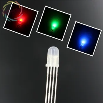 High Quality 100pcs 5mm Diffused COMMON Anode Red Green Blue RGB LED 4Pins Tri Color Emitting Diodes F5 RGB Diffused LEDs LIGHT
High Quality 100pcs 5mm Diffused COMMON Anode Red Green Blue RGB LED 4Pins Tri Color Emitting Diodes F5 RGB Diffused LEDs LIGHT