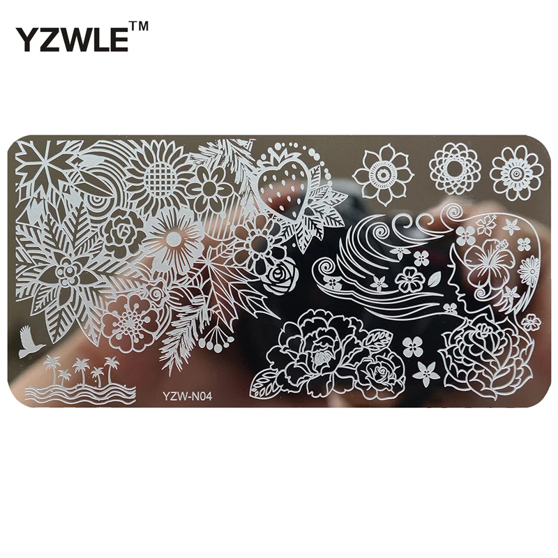 6cmx12cm Series Stainless Steel DIY Stamping Nail Art Image Plates Template For Manicure Salon #YZW-N04
6cmx12cm Series Stainless Steel DIY Stamping Nail Art Image Plates Template For Manicure Salon #YZW-N04