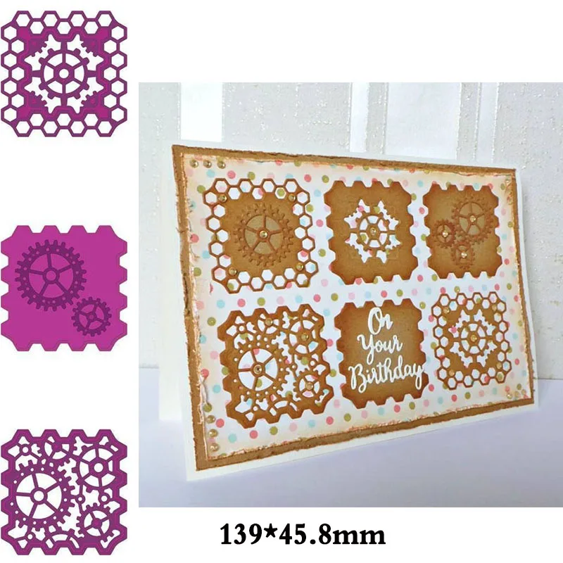 Cogs Patchwork Metal Cutting Dies Stencil for DIY Scrapbooking Embossing Photo Album Decoration Paper Cards Crafts Die Cut New
Cogs Patchwork Metal Cutting Dies Stencil for DIY Scrapbooking Embossing Photo Album Decoration Paper Cards Crafts Die Cut New