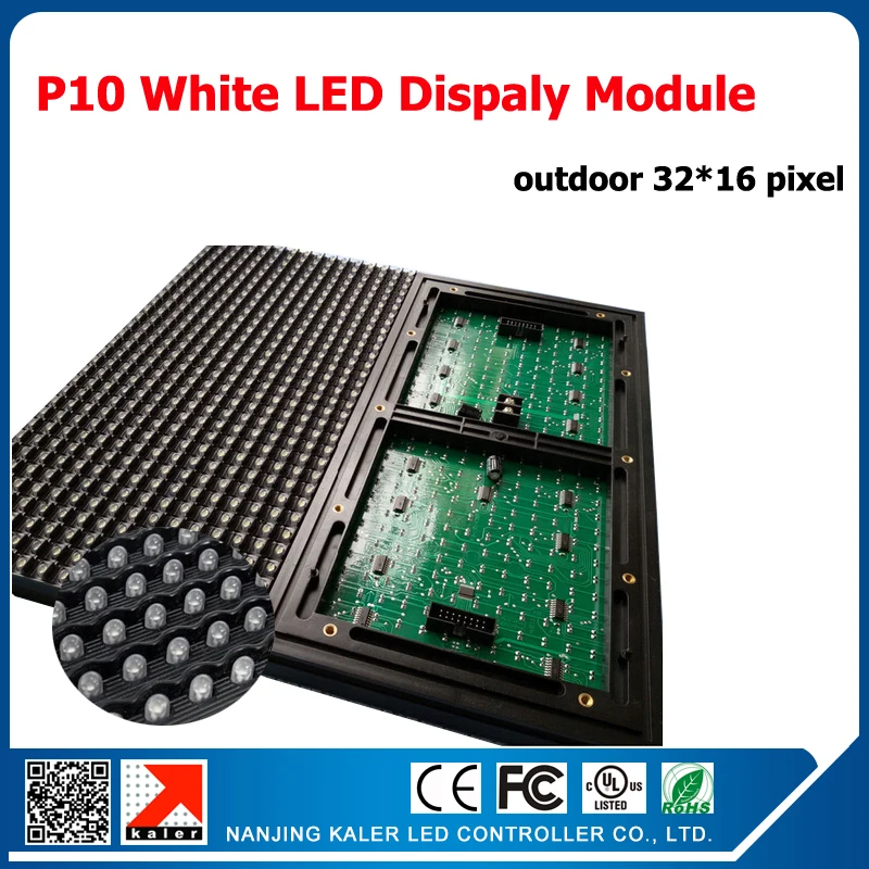 TEEHO 1mx2m outdoor white color moving message led display 36pcs white p10 led modules + 1 control card + 5pcs power supply 
TEEHO 1mx2m outdoor white color moving message led display 36pcs white p10 led modules + 1 control card + 5pcs power supply