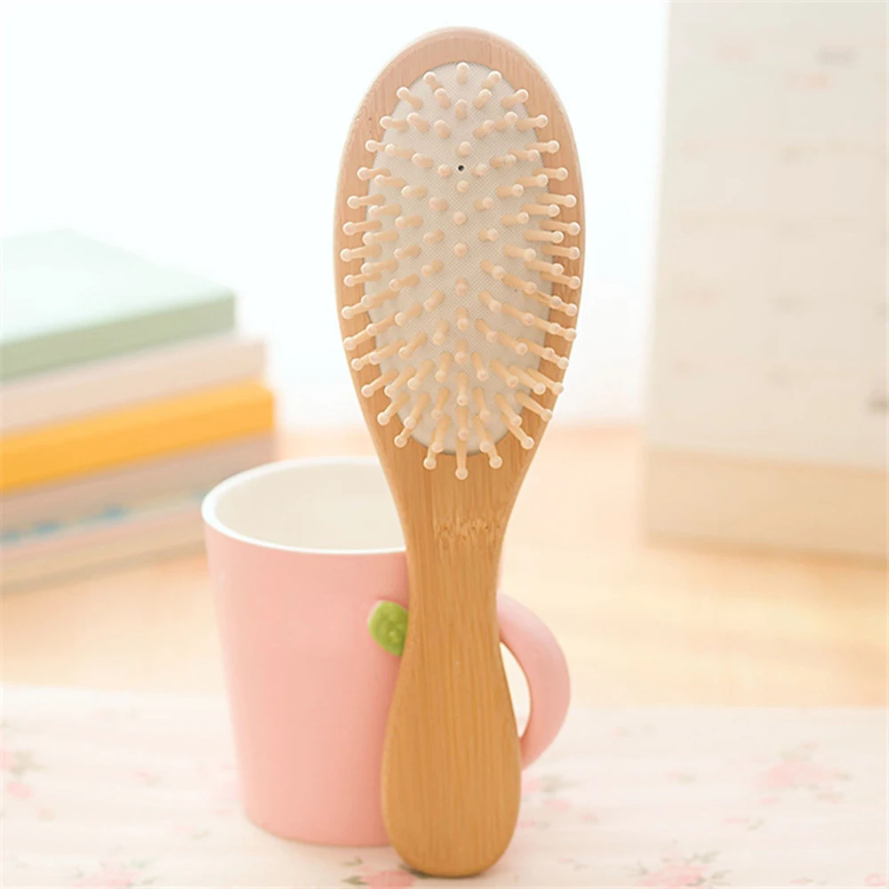 Natural Anti-Static Wood Paddle Pointed Handle Rainbow Teeth Human Massage Hair Brush Black Spa Cushion Comb 
Natural Anti-Static Wood Paddle Pointed Handle Rainbow Teeth Human Massage Hair Brush Black Spa Cushion Comb
