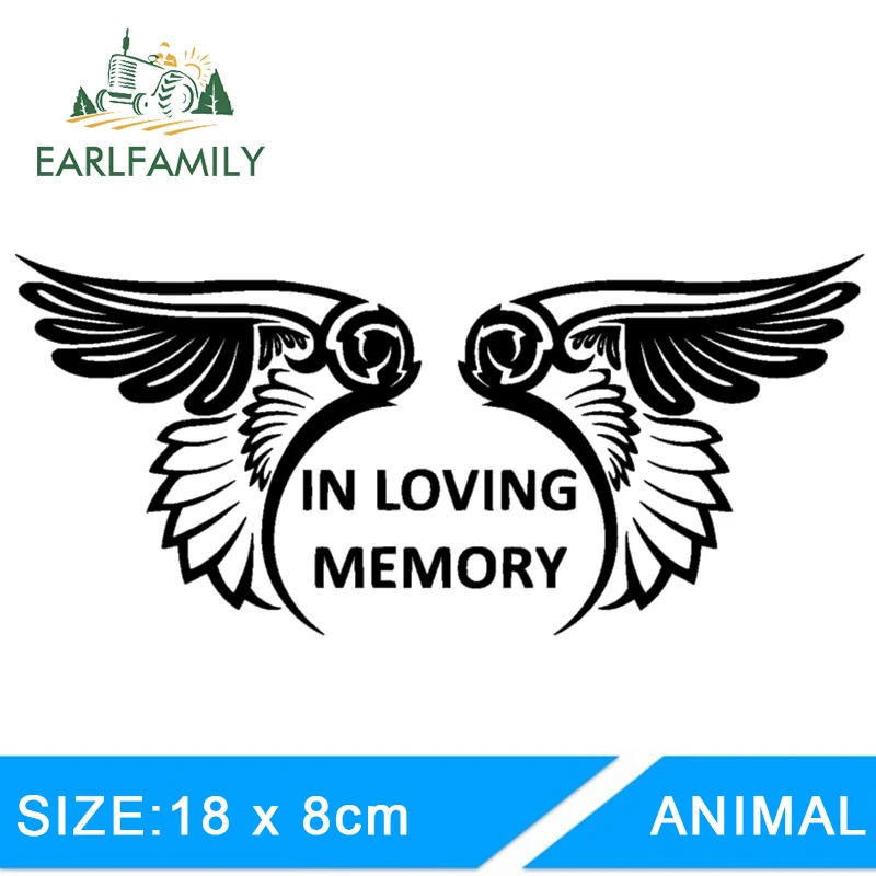 EARLFAMILY 18cm X 8cm Car Styling In Loving Memory Personalized Car Memorial Decal Car Window Bumper Truck Vinyl Car Sticker
EARLFAMILY 18cm X 8cm Car Styling In Loving Memory Personalized Car Memorial Decal Car Window Bumper Truck Vinyl Car Sticker