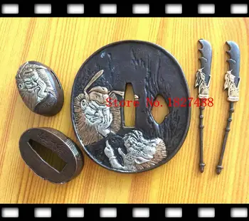 A Set of Copper Sword Fittings for Japanese Samurai Sword Katana New Style Handmade Tsuba Menuki Fuchi and Kashira Metal Crafts
A Set of Copper Sword Fittings for Japanese Samurai Sword Katana New Style Handmade Tsuba Menuki Fuchi and Kashira Metal Crafts