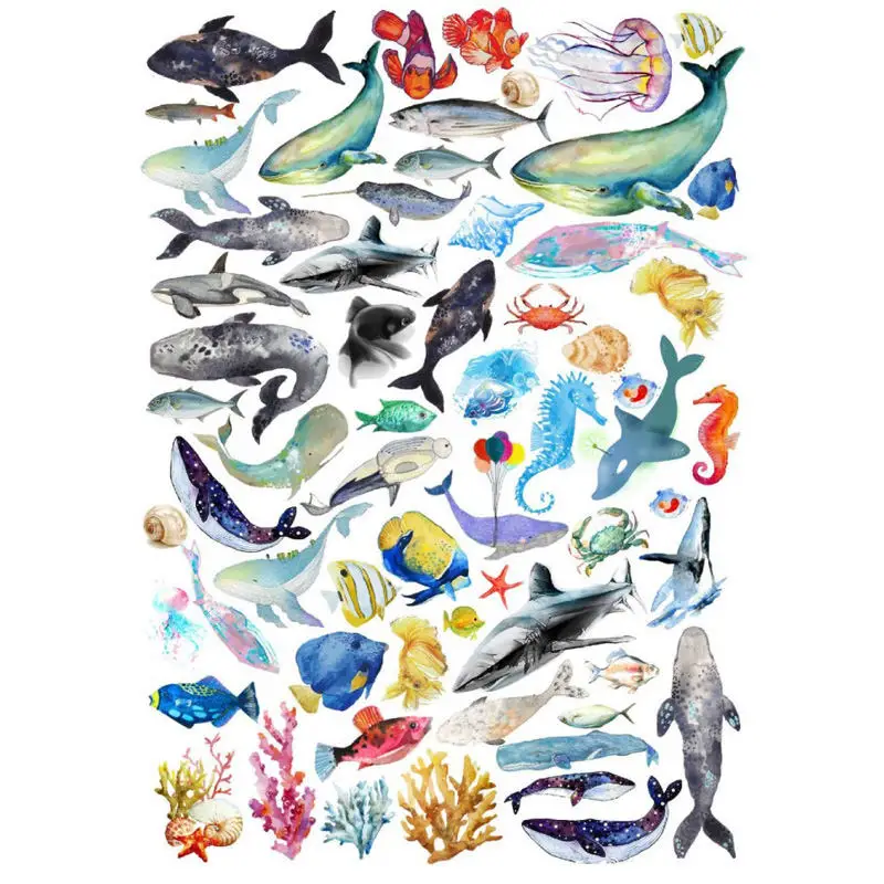 2 pcs/lot Sea Marine Animal Deco Scrapbook Bullet Journal Stationery Stickers Planner Poster Post It Patchwork Craft Supplies
2 pcs/lot Sea Marine Animal Deco Scrapbook Bullet Journal Stationery Stickers Planner Poster Post It Patchwork Craft Supplies
