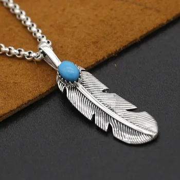 S925 Sterling Silver Jewelry Vintage Thai Silver Takahashi Goro Handmade Eagle Feather Male And Female Pendanta
S925 Sterling Silver Jewelry Vintage Thai Silver Takahashi Goro Handmade Eagle Feather Male And Female Pendanta