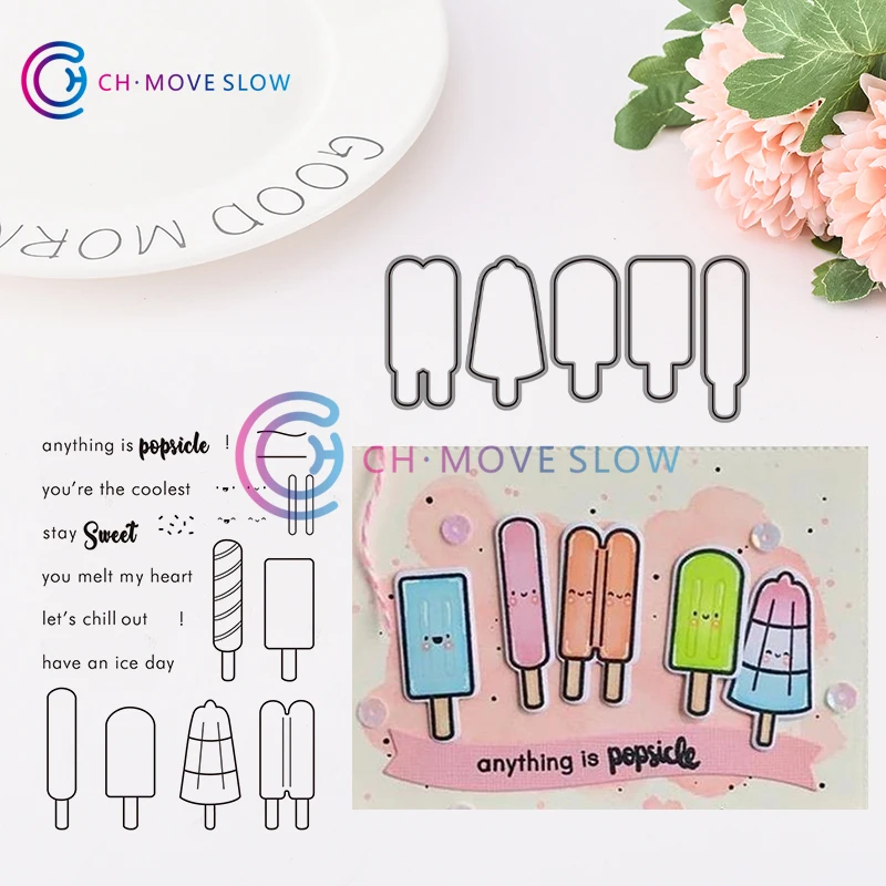 CH popsicle Stamps and Cutting Dies Metal Cutting Dies and stamps DIY Scrapbooking Card Stencil Paper Craft Handmade
CH popsicle Stamps and Cutting Dies Metal Cutting Dies and stamps DIY Scrapbooking Card Stencil Paper Craft Handmade