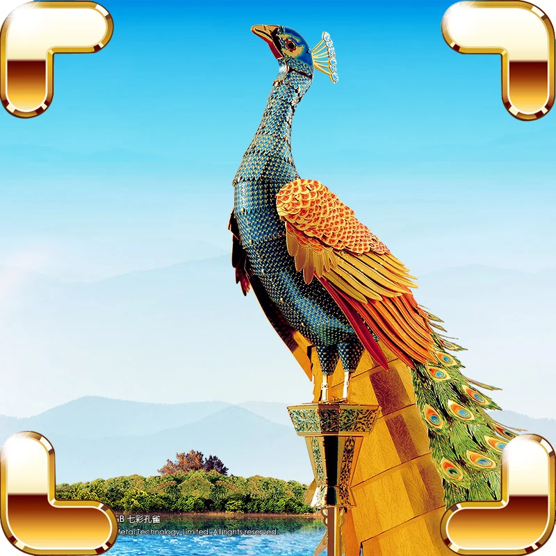 New Coming Gift Colorful Peacock 3D Model Metal Animal Figure Alloy Assemble Toys House Decoration DIY Build IQ Game Educational
New Coming Gift Colorful Peacock 3D Model Metal Animal Figure Alloy Assemble Toys House Decoration DIY Build IQ Game Educational
