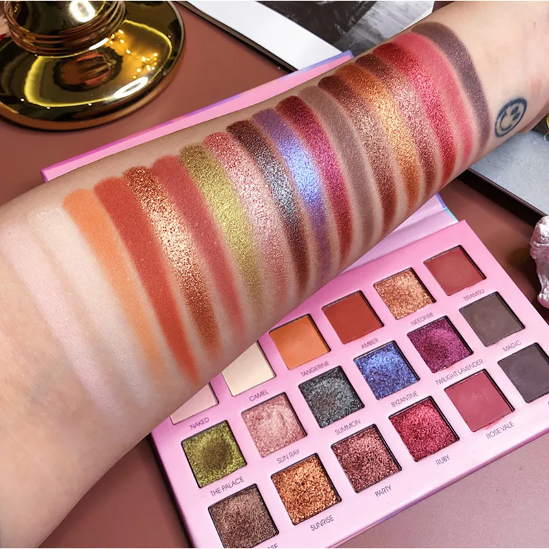 18 Color Nude Shining EyeShadow Palette Makeup Glitter Pigment Smoky Eye Shadow Pallete Waterproof Cosmetics Matte Pearlescent
18 Color Nude Shining EyeShadow Palette Makeup Glitter Pigment Smoky Eye Shadow Pallete Waterproof Cosmetics Matte Pearlescent