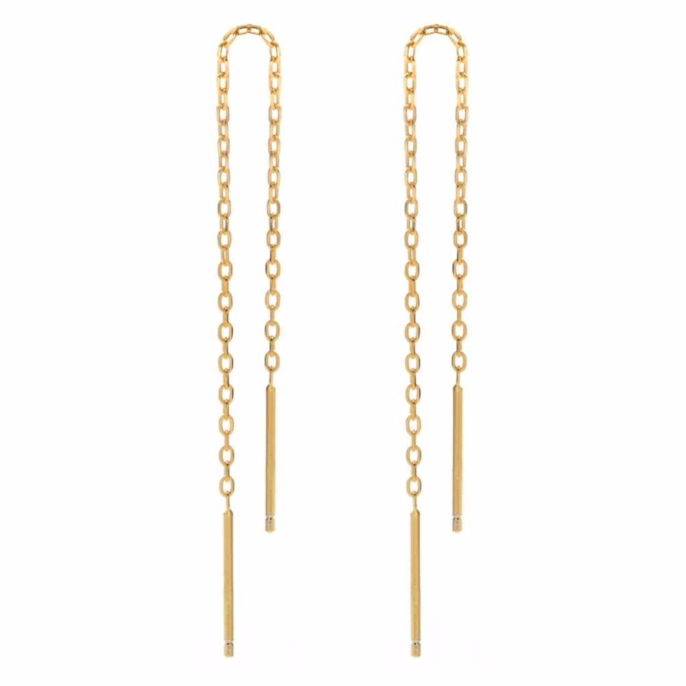 Silver Gold Plating Tassel Threader Earrings Long Chain Ear Line Jewelry for Women Girls Birthday Party Gifts
Silver Gold Plating Tassel Threader Earrings Long Chain Ear Line Jewelry for Women Girls Birthday Party Gifts