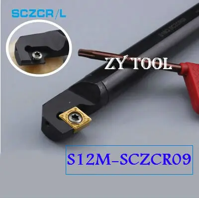 S12M-SCZCR09 Metal Lathe Tools Internal Lathe Machine Turning Tools Set CNC Turning Tools Boring Bar Type SCZCR/L
S12M-SCZCR09 Metal Lathe Tools Internal Lathe Machine Turning Tools Set CNC Turning Tools Boring Bar Type SCZCR/L