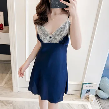 Silky Sleep Robe Sexy Woman Strap Top Sleepwear Nightdress Bathrobe Lady Home Wear Nightgown Bath Gown Sleepshirts M-XXL
Silky Sleep Robe Sexy Woman Strap Top Sleepwear Nightdress Bathrobe Lady Home Wear Nightgown Bath Gown Sleepshirts M-XXL
