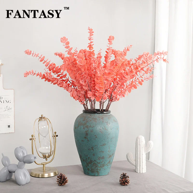 20pcs Colorful Fake Tree Branch Artificial Eucalyptus Leaves False Plants Plastic Wedding Flower For Christmas Party Arrangement
20pcs Colorful Fake Tree Branch Artificial Eucalyptus Leaves False Plants Plastic Wedding Flower For Christmas Party Arrangement