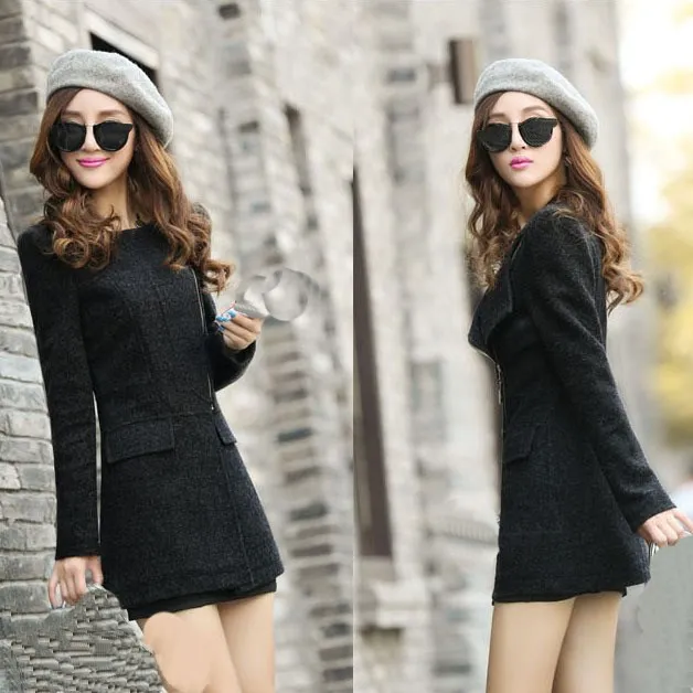 2018 Autumn Winter Fashion Women Temperament Woolen Jackets Coats Solid Casual Long Sleeve Slim Jacket Outwear
2018 Autumn Winter Fashion Women Temperament Woolen Jackets Coats Solid Casual Long Sleeve Slim Jacket Outwear