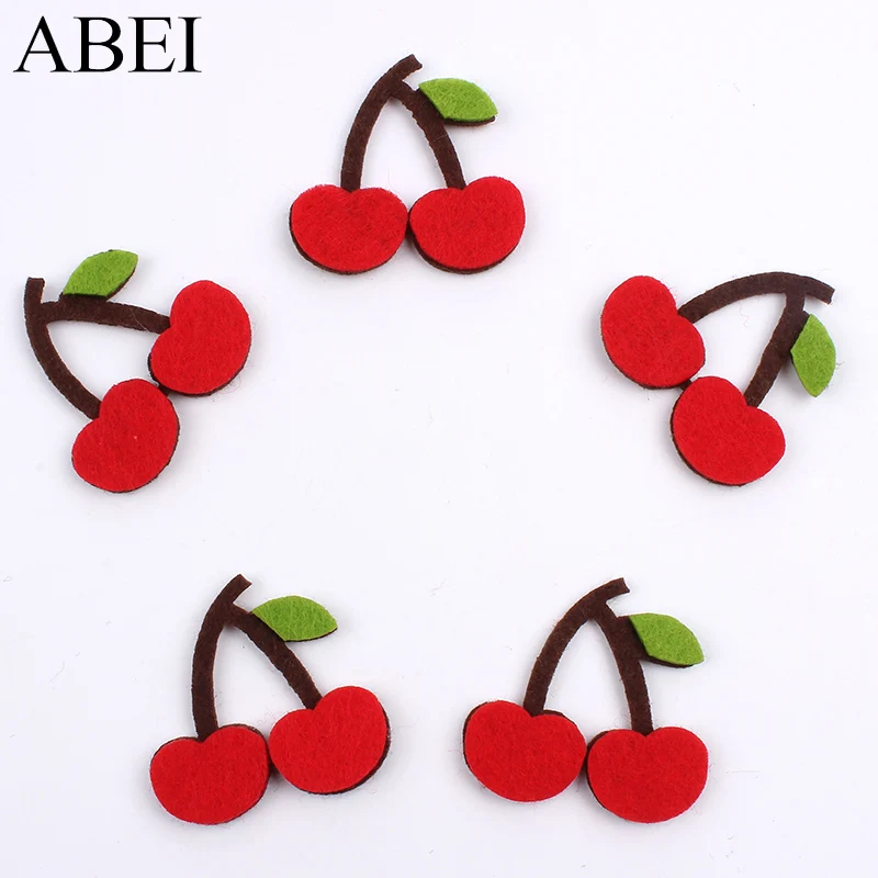 100pcs/lot Cartoon Cherry Patch Stick-On Felt Pads non woven fabric fruit flower pads Scrapbooking Decors Garments accessories
100pcs/lot Cartoon Cherry Patch Stick-On Felt Pads non woven fabric fruit flower pads Scrapbooking Decors Garments accessories