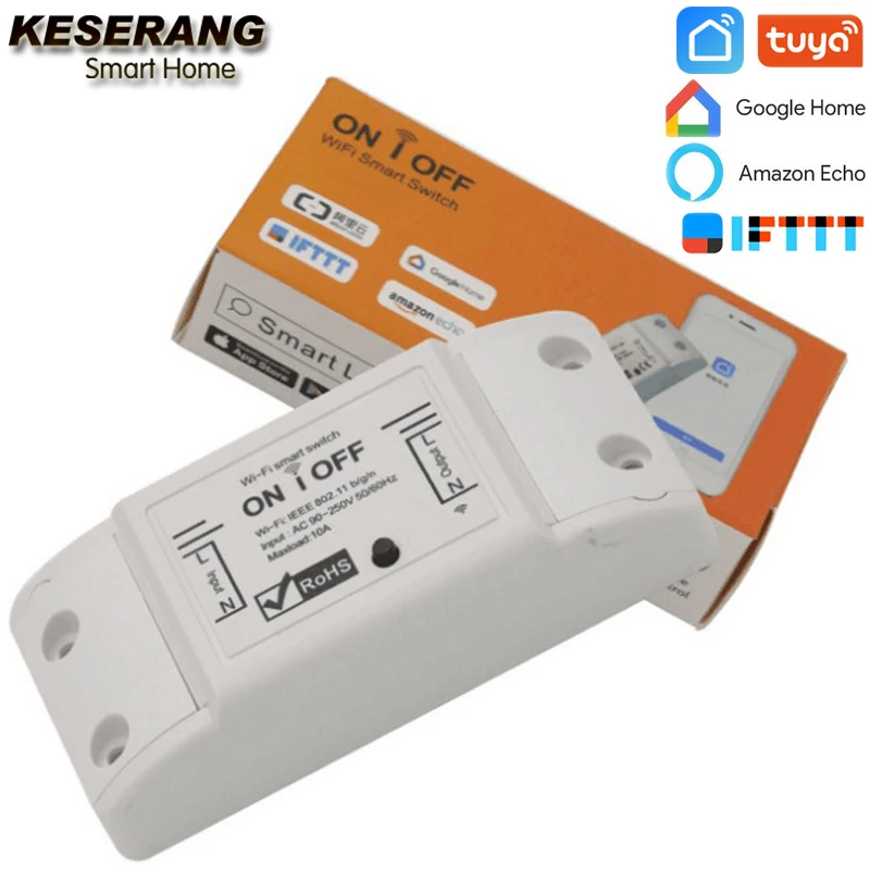 KESERANG,Wifi Switch DIY Wireless Remote Domotica Light Smart Home Automation Relay Module Controller google home,Echo,IFTTT
KESERANG,Wifi Switch DIY Wireless Remote Domotica Light Smart Home Automation Relay Module Controller google home,Echo,IFTTT