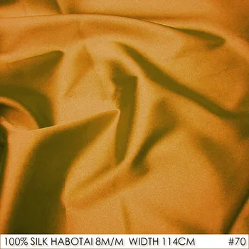 CISULI 100% Natural SILK HABOTAI 114cm width 8momme Silk Fabrics Crop Top Lining FabricNO.70 Amber Yellow
CISULI 100% Natural SILK HABOTAI 114cm width 8momme Silk Fabrics Crop Top Lining FabricNO.70 Amber Yellow