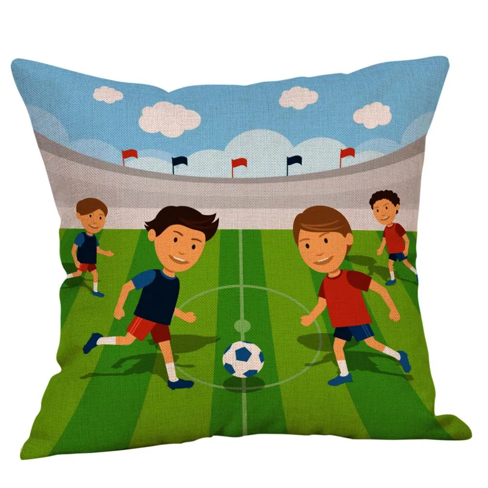 Pillow Cover 45*45 Linen Pillow Cases For Wedding Football Printing Sofa Cushion Cover Home Decor L528
Pillow Cover 45*45 Linen Pillow Cases For Wedding Football Printing Sofa Cushion Cover Home Decor L528