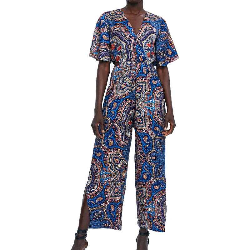 Summer rompers womens jumpsuit 2019 new casual womens clothing printing blue jumpsuit
Summer rompers womens jumpsuit 2019 new casual womens clothing printing blue jumpsuit