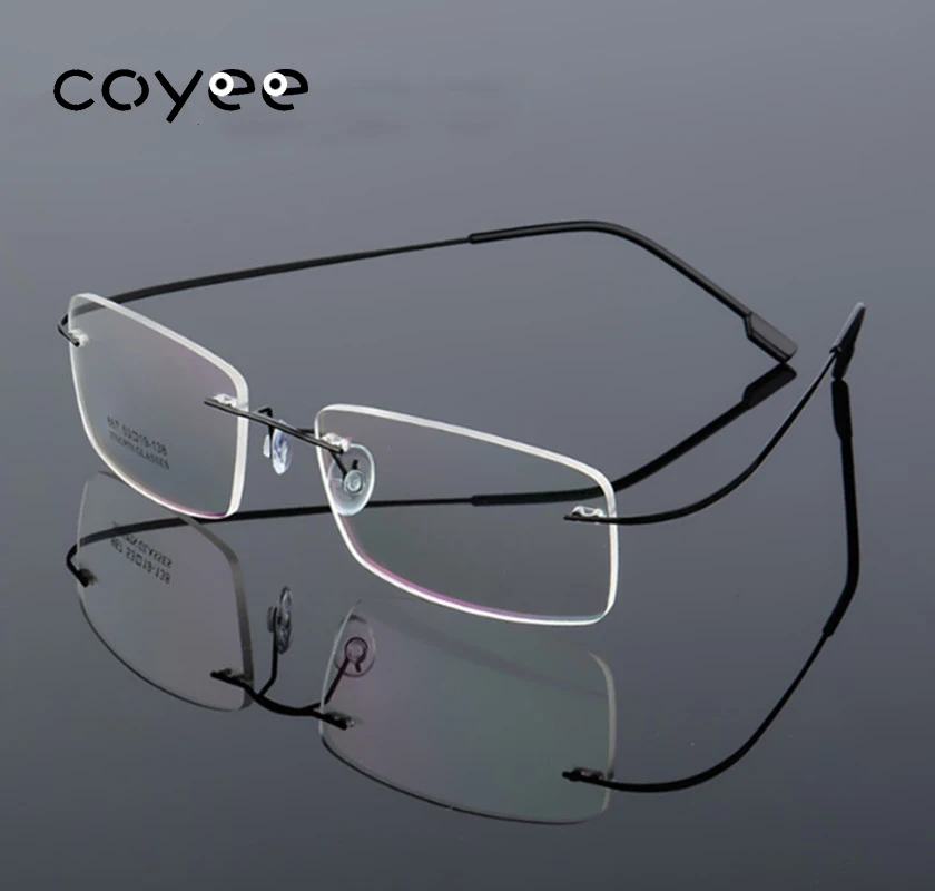 

Ultralight Eyewear Frames Women Men Flexible Optical Glasses Frames Alloy Frameless Eyeglasses Myopia Spectacles Prescription
