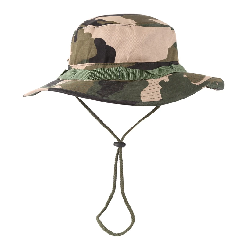 Cotton Adjustable Bucket Fishing Hat Summer Foldable Sunshade Blend Fisherman Sun Cap with Chin Strap
Cotton Adjustable Bucket Fishing Hat Summer Foldable Sunshade Blend Fisherman Sun Cap with Chin Strap