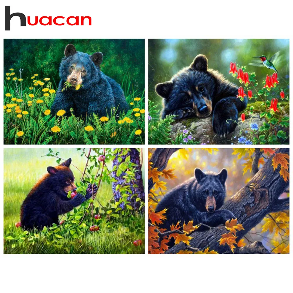 Huacan Animal Diamond Mosaic Sale Full 5D DIY Diamond Painting Accessories Square Bear Animal Rhinestones Pictures
Huacan Animal Diamond Mosaic Sale Full 5D DIY Diamond Painting Accessories Square Bear Animal Rhinestones Pictures