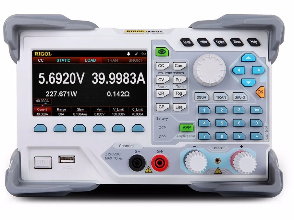 Rigol DL3021A Programmable DC Electronic Load (Single Channel, 150V/40A/30kHz 200W) with High Resolution
Rigol DL3021A Programmable DC Electronic Load (Single Channel, 150V/40A/30kHz 200W) with High Resolution