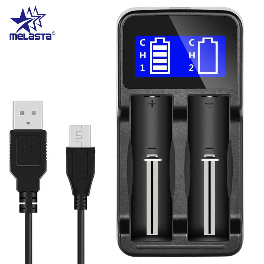 Melasta 2 Slots Smart USB LCD Charger for AA/AAA/AAAA/Ni-MH /Ni-CD/Li-ion 18650 16340(RCR123) 14500 10440 Rechargeable Batteries
Melasta 2 Slots Smart USB LCD Charger for AA/AAA/AAAA/Ni-MH /Ni-CD/Li-ion 18650 16340(RCR123) 14500 10440 Rechargeable Batteries